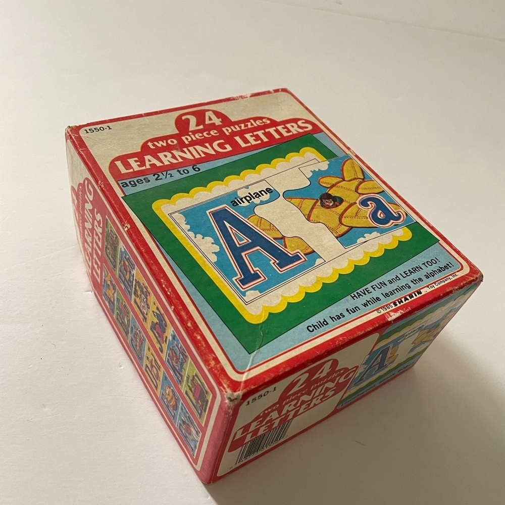 VINTAGE (1982) SHARIN 24 TWO PIECE LEARNING ALPHABET PUZZLE